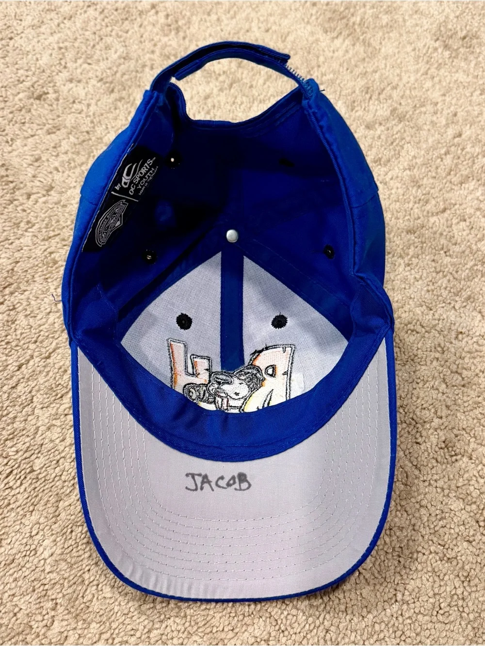 Youth Midland Rockhounds Hat Baseball Cap Blue MiLB Strap-back Adjustable